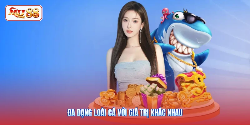 Đa dạng loài cá với giá trị khác nhau
