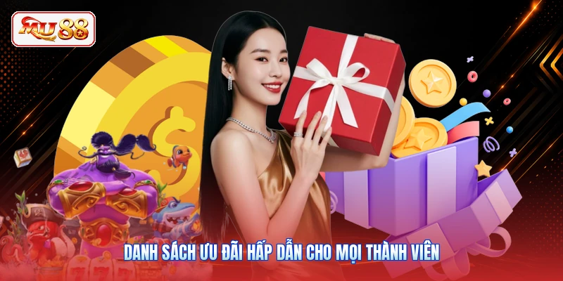 Danh sách ưu đãi hấp dẫn cho mọi thành viên